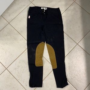 Black vintage pad Tailored Sportsman breeches. 24
